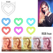 RGB Heart LED Selfie Ring Light