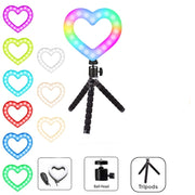 RGB Heart LED Selfie Ring Light