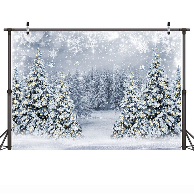 Natural Pine Forest Photo Backdrop