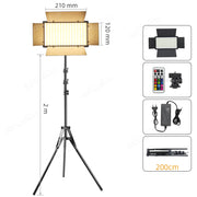 RGB Video Recording Photography Panel Lamp