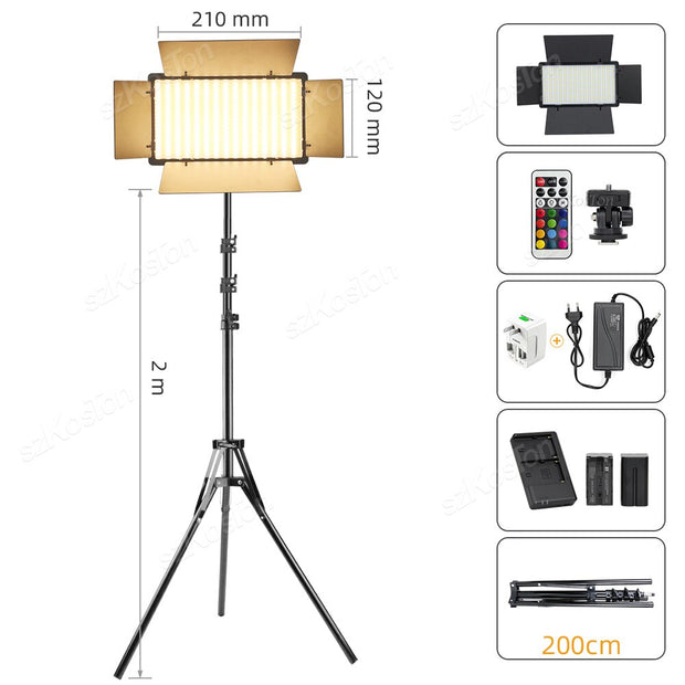 RGB Video Recording Photography Panel Lamp