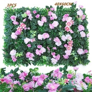 Green Artificial Plants Wall Panel Backdrop