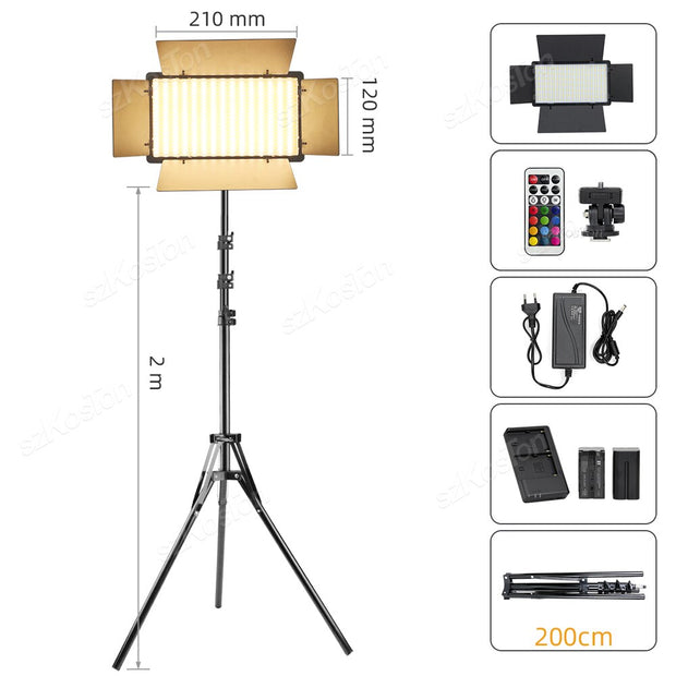 RGB Video Recording Photography Panel Lamp